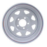 14 Inch White Rims Steel Spoke Trailer Wheels