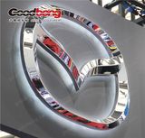 ABS Metal Plating Custom Chrome Mazda Illuminated Car Logos