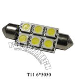 T11 6SMD 5050 Festoon Auto LED Bulb