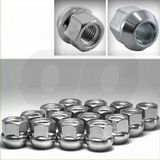 Open-End Bulge Acorn Wheel/Lug Nuts, Cone Seat, M12X1.25, 19mm Hex, Qty 20