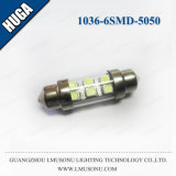 36mm 6SMD 5050 LED Festoon Lamp for Car