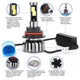 80W 8000lumens 6000k 9004 LED Headlight Conversion