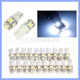 T10 194 168 Wedge 5PCS SMD 5050 White Car LED Light DC12V Auto Lamp Bulbs