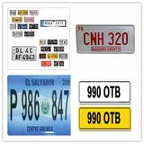 Decorative Scrolling LED License Plate Frame