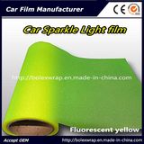 Sparkle Shining Car Light Film/ Headligh Film/Tail Light Tint Tail Lamp Film 0.3*9m Fluorescent Yellow