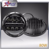 Wholesale Factory Price High Power 80W 7 Inch High Low Beam DRL LED Headlight for Jeep Wrangler Tj Jk Hummer Offroad Truck