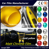 Lowest Price Matte Chrome Film Interior Film Decorative Sticker, Chrome Wrap Vinyl