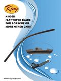 OE Flat Wiper Blade for Porsche, Teflon Coating and Aero Twin Design