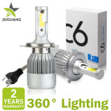 DOT 36W 8000lm High Lumen Vehicle Lights Plug and Play Fan Cooling Super Bright H4 H11 Bulbs C6 Auto Car LED Headlight H7