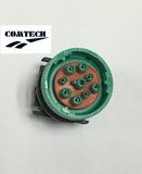 J1939 9p Male Type2 Green Plug to J1939 9p Female Type1 Black