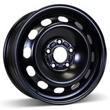 15X6 (5-108) Black Steel Winter Wheel