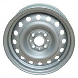 14X5.5j (4-98) Silver Steel Snow Wheel Rim
