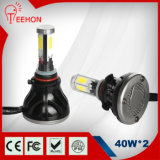 4 Sides Emitting 40W LED Car Headlight (Base: HB4/9006)