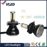 Super Bright High Low Beam 9-36V 40W 4000lm G5 Car LED Headlight H4 6000k 360 Degree COB LED Headlamp Light