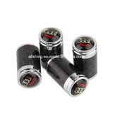 Pack of 4 Carbon Fiber Universal Wheel Tire Valve Stem Air Caps Covers Fit for Audi