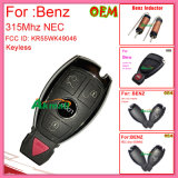 Remote Control Key with 2 Button 433MHz with Nec Chip for Benz