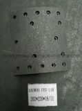 Brake Lining for Korea Hino Truck Yutong Bus, Dawoo Bus, with Semi Matal, Ceramic Asbestos Free Material