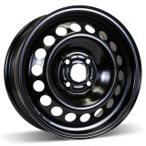 15X6 (4-100) Black Steel Winter Wheel Rim