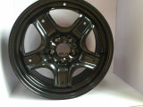Black Finish High Quality Five Star Steel Wheel Rim 17X7.5