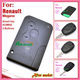 Smart Key for Auto Black Renault Megane 434MHz with 7947 Chip 3 Buttons