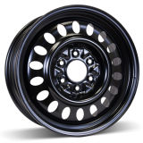 17X7 6-127 (6-5) Black Wheel Rims Steel Car Wheels