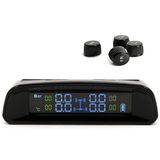 Universal TPMS Solar Power LCD Digital Tire Pressure Monitoring System DIY Install