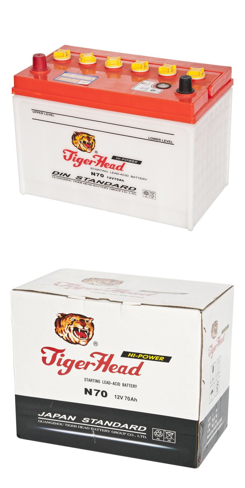 12V N70 Dry Charged Car Battery