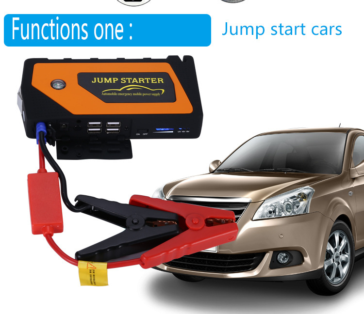 Jx28 Mini Portable Car Jump Starter / MultiFunction Compass / Power
