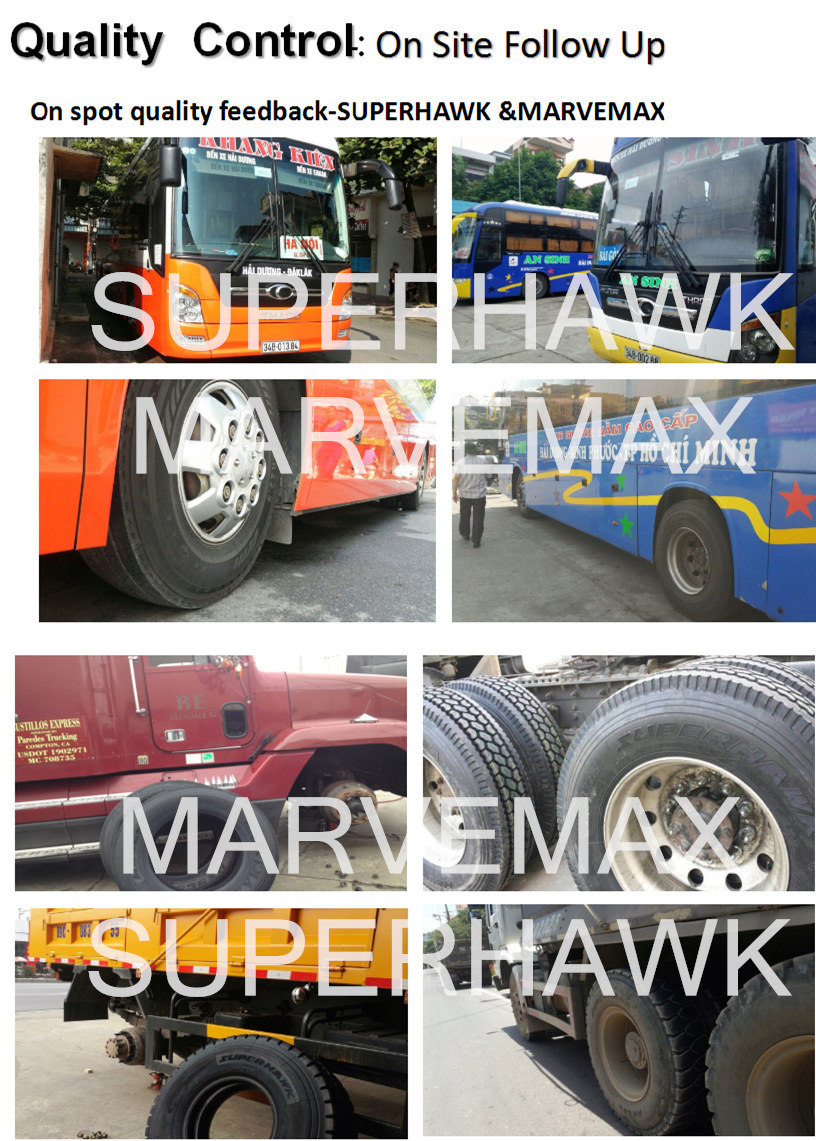 Superhawk Factory Commercial Tyre Radial Truck Tyre (11R22.5 12R22.5 295/80R22.5 315/80R22.5 12.00R24)
