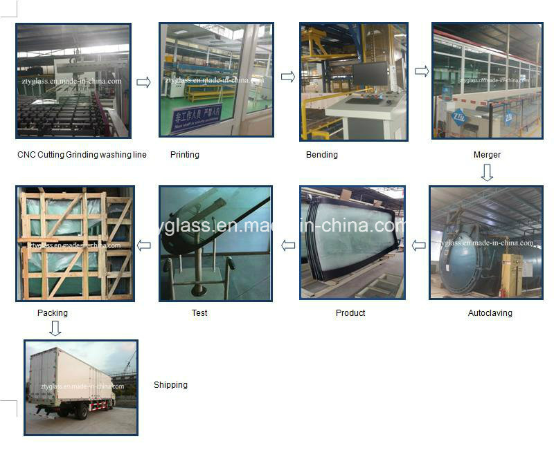 Auto Glass Laminated Front Windshield for Dae Woo Matiz