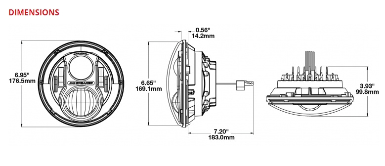 Super Bright 45W LED The One LED Headlight for Jeep 7inch LED Headlight with DRL and Halo for Jeep Truck