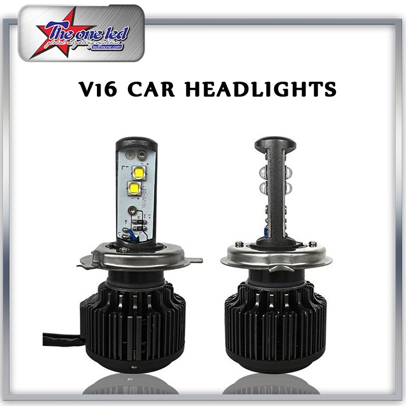 High Power V16 Turbo Car LED Headlight Bulbs H1 H3 H4 H7 H11 9005 9006 30W 3600lm LED Head Light