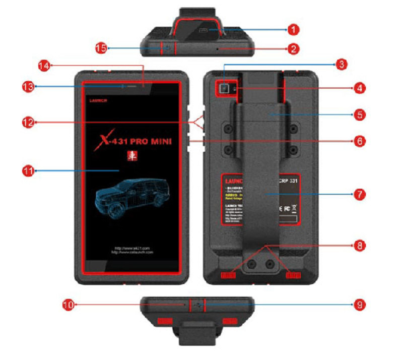 100% Original Launch Diagun X431 PRO Mini Best Car Diagnostic Machine Prices Launch Mini X431 PRO with Mutil Language
