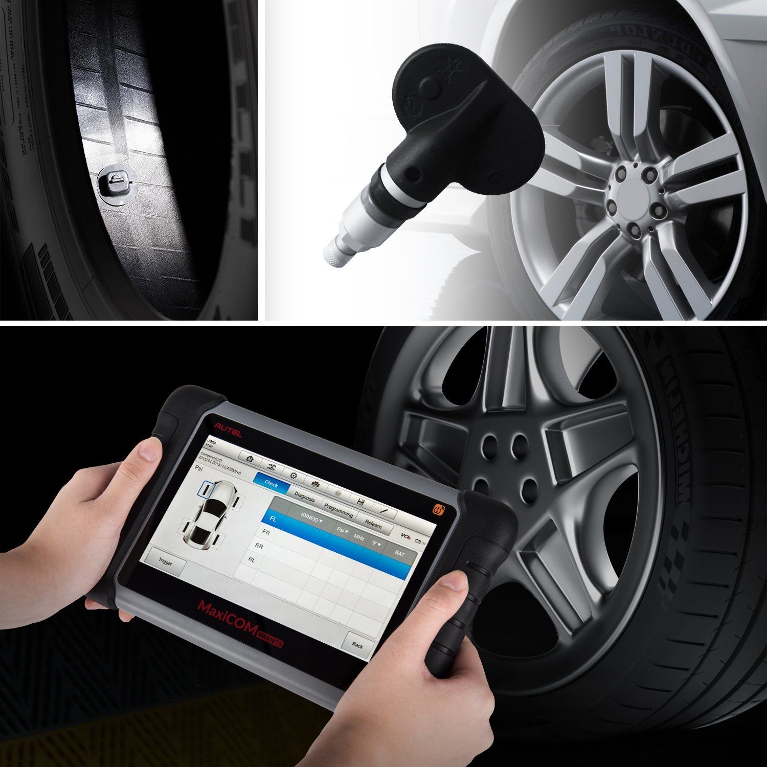 Best TPMS Activation Tool! ! Autel Maxicom Mk808ts TPMS Programming Tool Mk808ts 7 Inch Touch Screen Diagnostic with Bluetooth Update Online