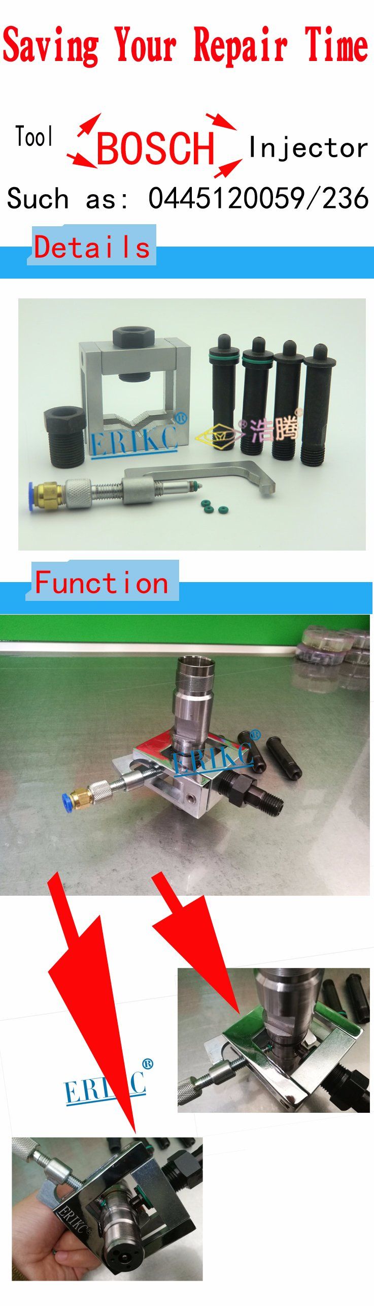 Bosch Denso Fuel Dispenser Injector Universal Grippers \Injector ...