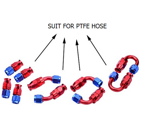 Straight Brake Swivel teflon Hose Ends Car Fitting